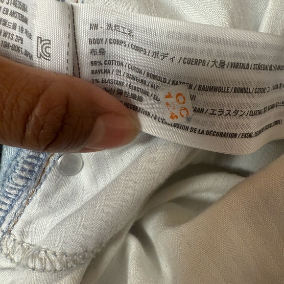 Abercrombie & Fitch The 90s Relaxed Jean High Rise Light Blue 34/18R Plus Size - Picture 6 of 9